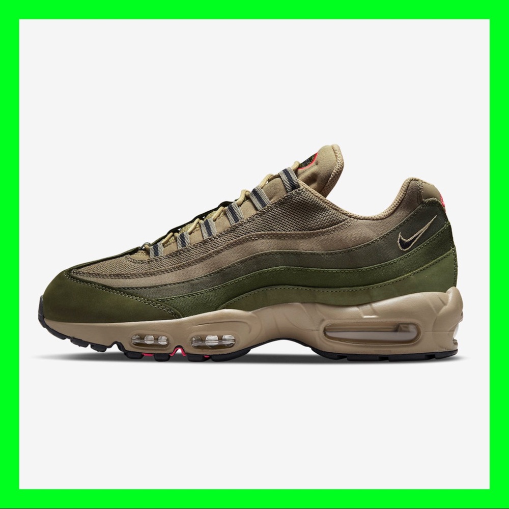 Nike Air Max 95 SE Medium Olive/Black-Rough Green DQ8570 200 Men's Size 10.5